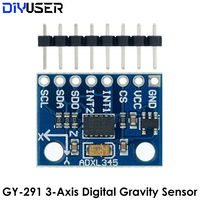 GY-291 ADXL345 Цифровой Трехосевой ускорение свободного падения наклона модуль IIC/SPI