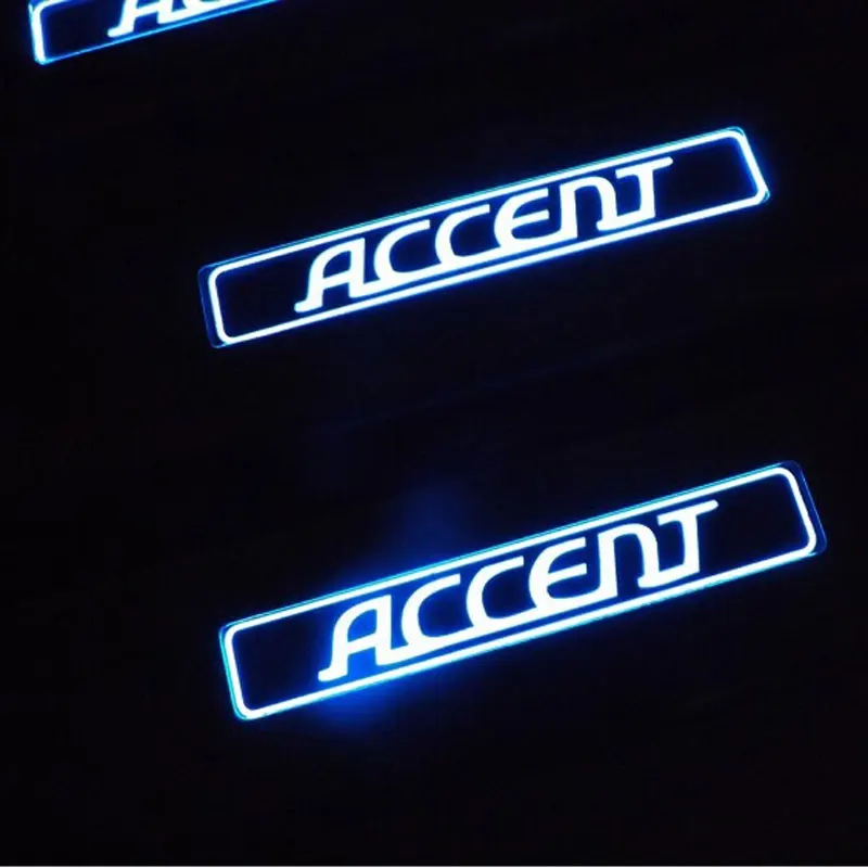 4 шт. автомобильные наклейки на пороги со светодиодной подсветкой|Буксиры и