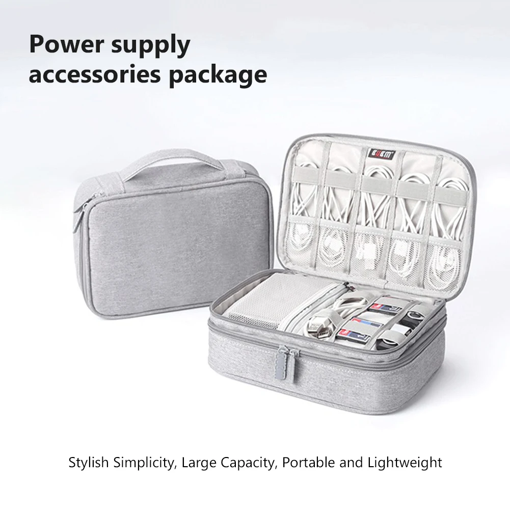 

Organizer Holder Bags power Bank Electronics Portable Cable Cord Accessories Headphones Case Bag Storage USB Hard Box SD Card