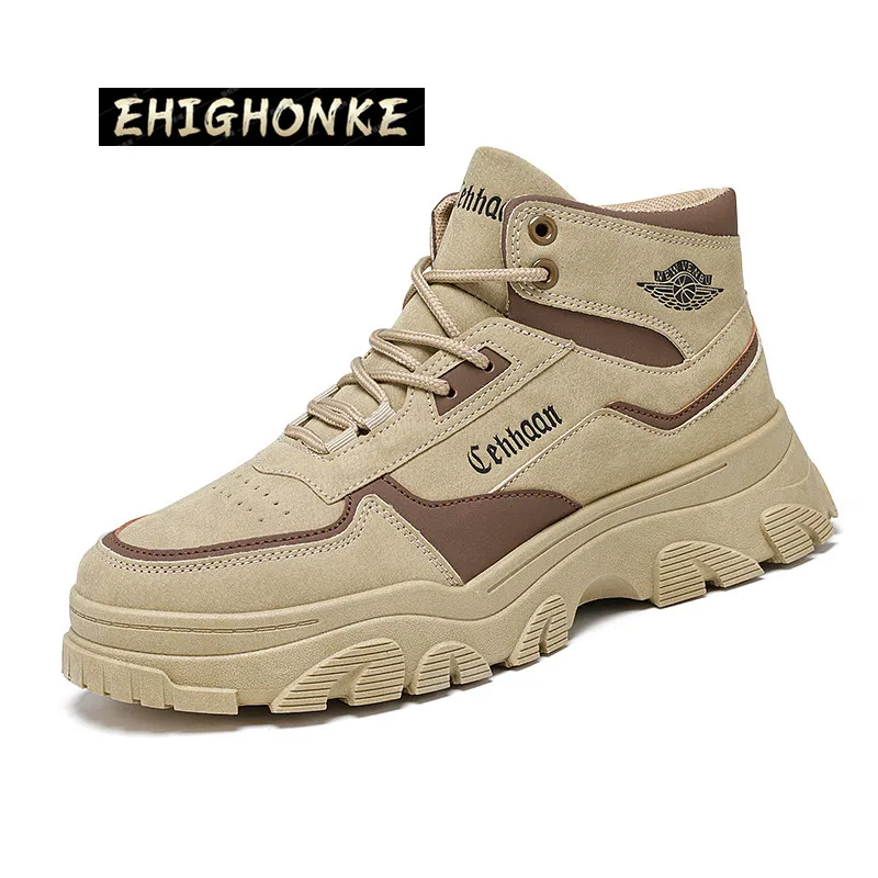 

New Fall Men 's Shoes Sports Shoes Martin Boots Fashion High Top Zapatillas Hombre Chaussure Homme Hiking Boots Running Shoes