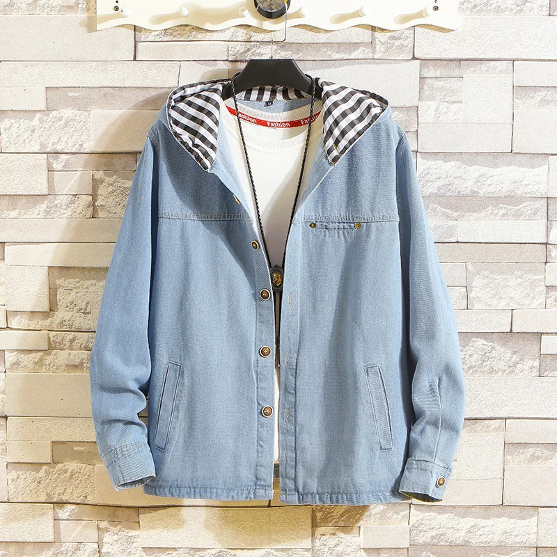 

Мужская джинсовая куртка с лацканами, повседневная куртка большого размера в японском стиле, осень 2019