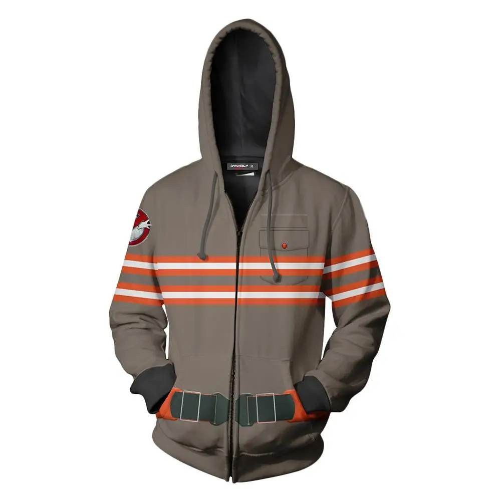 Ghostbusters NYC Mayor Cosplay Costume Hoodies Jackets Men women 3D Printing zipper Hooded Sweatshirts | Тематическая одежда и
