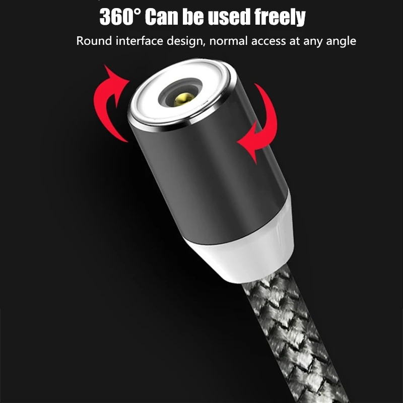 Магнитный USB кабель для зарядки и передачи данных для type-C IOS iPhone Android Micro USB кабель для быстрой зарядки и синхронизации данных для смартфонов