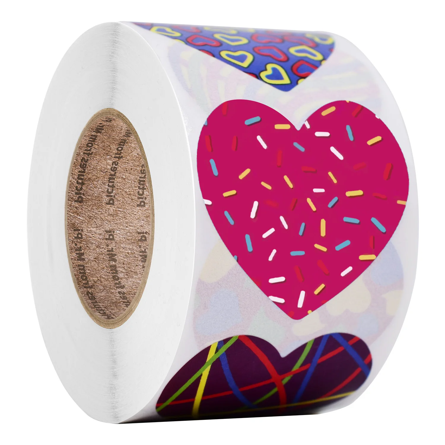 

New 500pcs heart shape Valentine's Day stickers Birthday Party Seal Labels cute stickers Box Tag Stickers self-adhesive label