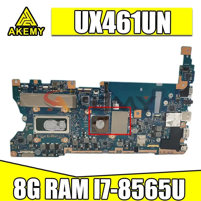 

Akemy UX461UN motherboard W/ I7-8565U 8G RAM with GPU For ASUS UX461UN UX461 UX461U Motherboard