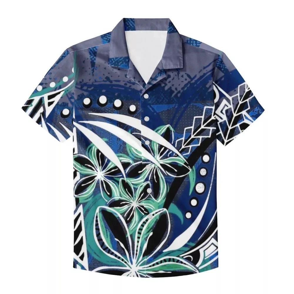 

Футболка HYCOOL мужская с 3d-цифровым принтом, Повседневная рубашка с коротким рукавом, с принтом полинезийского племени, на заказ