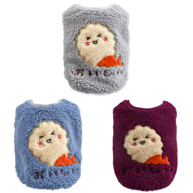 

Winter Pet Dog Clothes Cute Soft Plush Pet Sweater Puppy Warm Classic Pullover Coat For Chihuahua Shih Tzu Pets Clothing