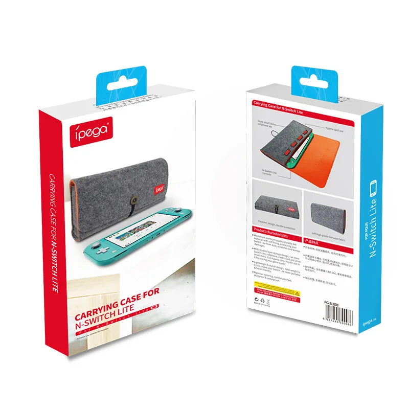 Портативный защитный чехол серого цвета с карманом для 4 игровых карт игровой