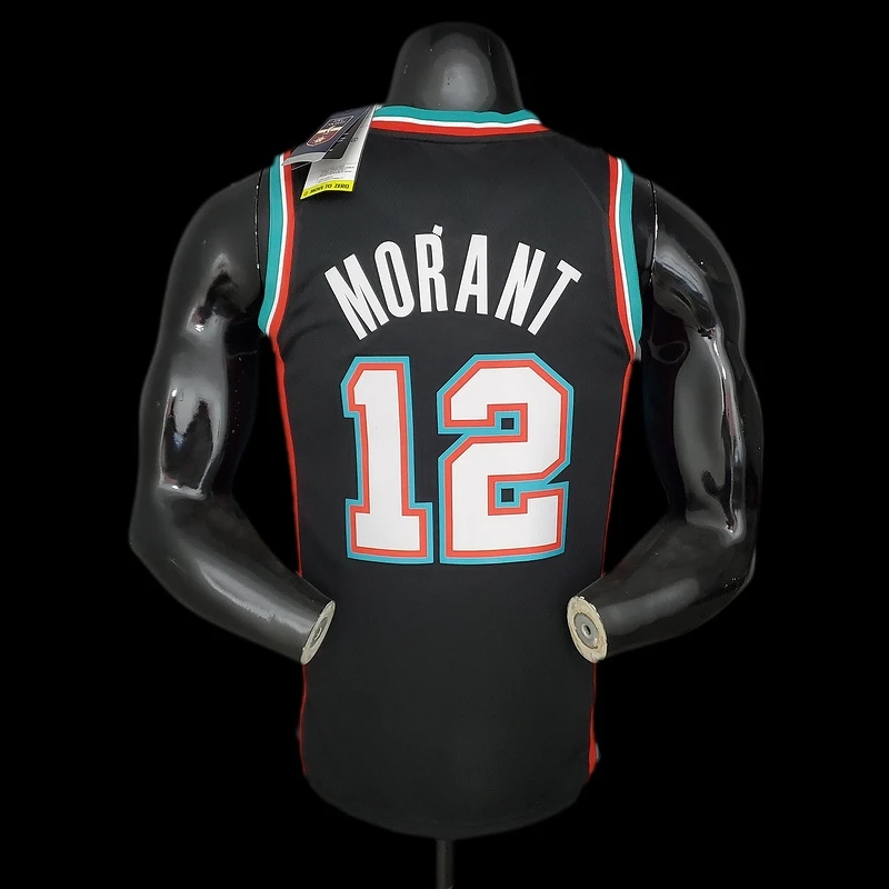 

MORANT#12 MEMPHIS Retro Black basketball jersey men jerseys shirt sport shirts vest best quality
