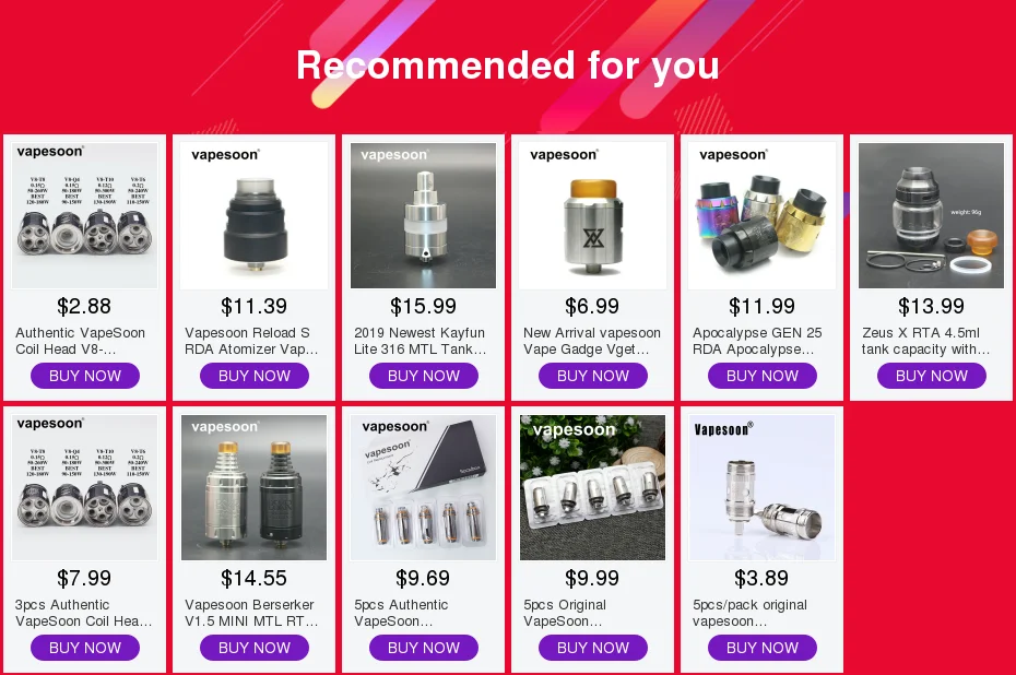 5 шт. Аутентичные VapeSoon замена катушки головки для Cleito Танк двойной Clapton катушки 0.4ohm