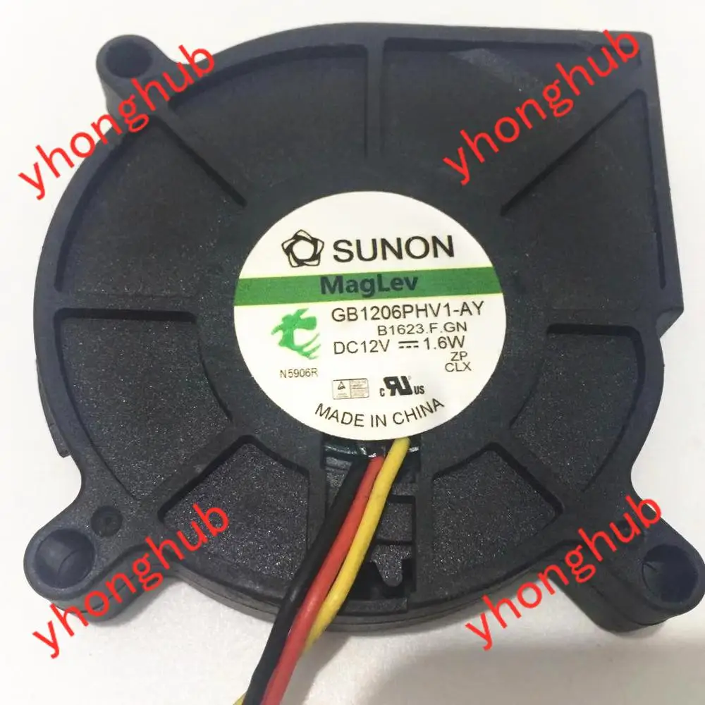 SUNON GB1206PHV1-AY b1623.f. GN DC 12V 1 6 W 60x60x15 мм 3-проводной охлаждающий вентилятор для сервера -