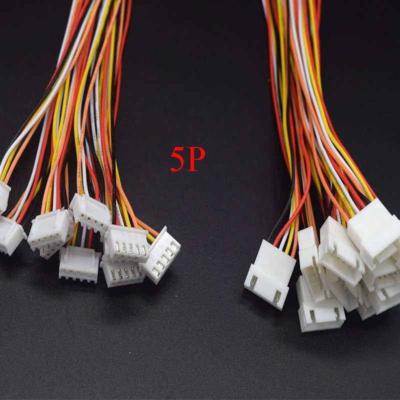 10 пар Micro JST XH 2,54 2P 3P 4P 5P 6PIN штекер 2,54 мм Шаг с проводным кабелем 200 мм кабель для зарядки аккумулятора