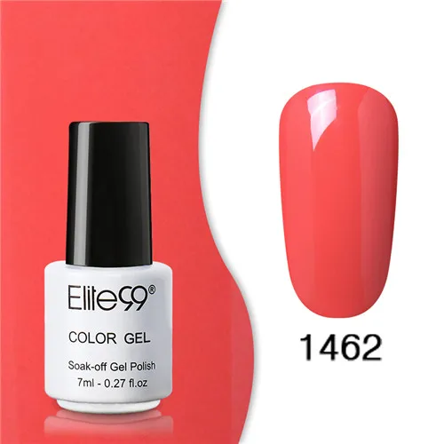 1462 Elite99 Гель-лак набор все для маникюра Полупостоянный Vernis верхнее покрытие УФ светодиодный гель лак удаляющийся замачиванием Гель-лак для ногтей - Цвет: 1462