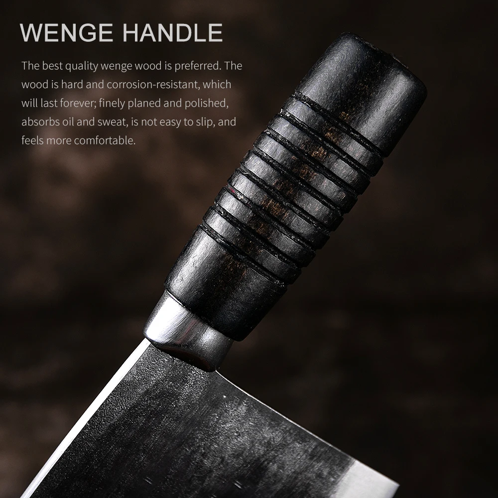 Ручной работы кованый кухонный нож для резки костей домашний шеф повара