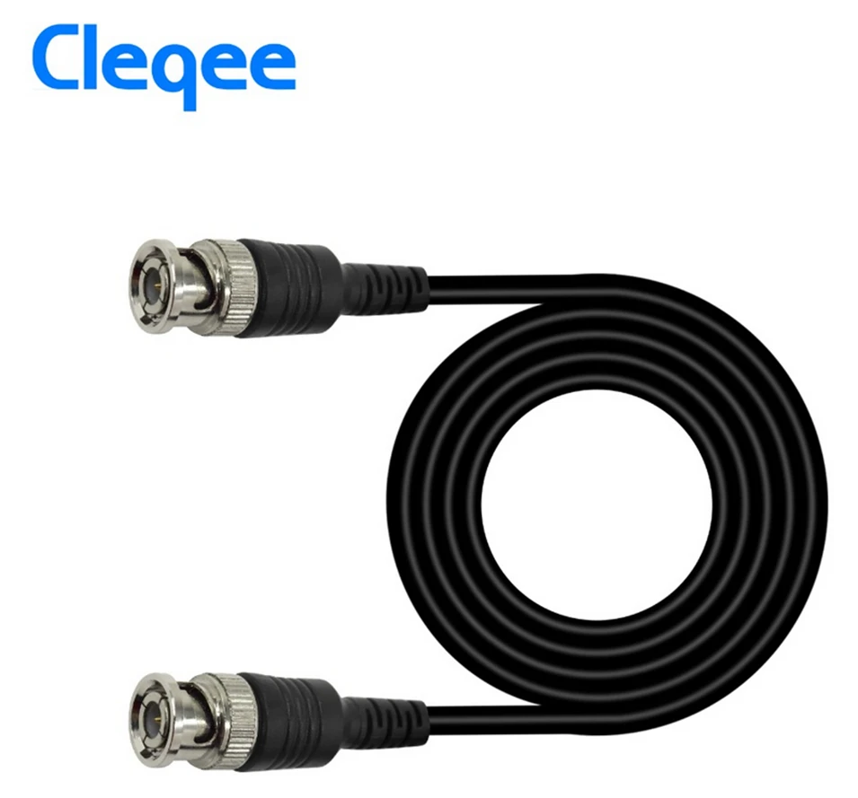 

HOT 2020 Cleqee P1013 BNC Q9 Male Plug To BNC Q9 Male Plug Oscilloscope Test Probe Cable Lead 100CM BNC-BNC