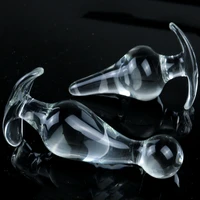 new smooth glass butt plug anchor base dilatador anal ball strapon anal plug prostate massager sex toys for women men butt plug