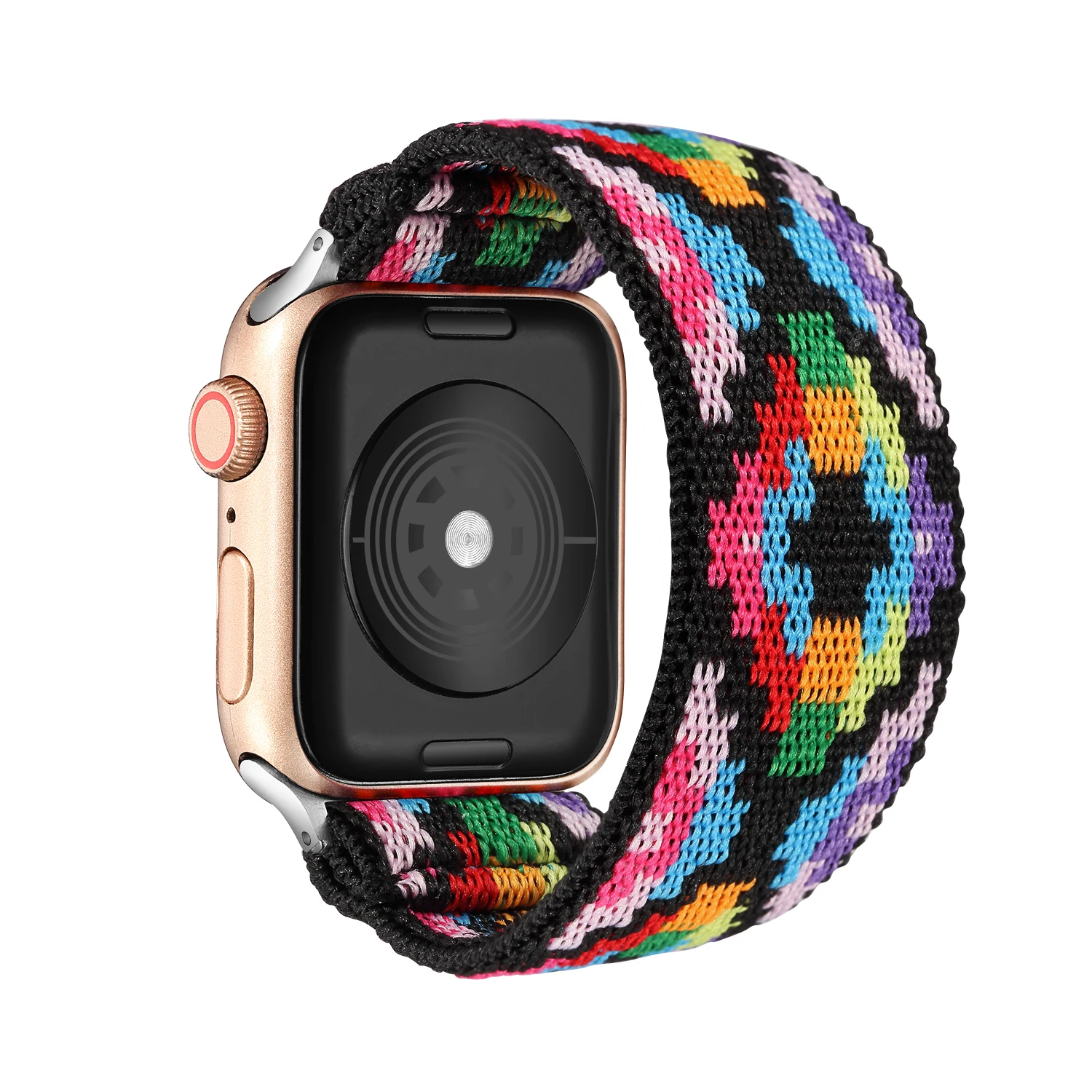 Elastic Nylon Watch Band for Apple 42mm 44mm Bohemia Solo Loop Straps IWatch 6 SE 5/4/3 2 38MM 40MM Breathable | Наручные часы