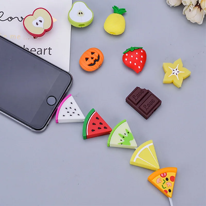 Мультяшные животные линия передачи данных протектор для iphone X XS Max XR 7 8 Plus 6 6S 5 5S