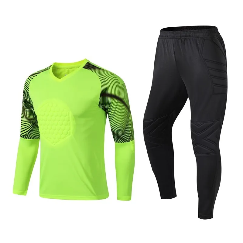 

HOWE AO Adult Soccer Goalkeeper Uniform Men Soccer Jerseys Sets Football Goalkeeper Doorkeepers Shirt pants