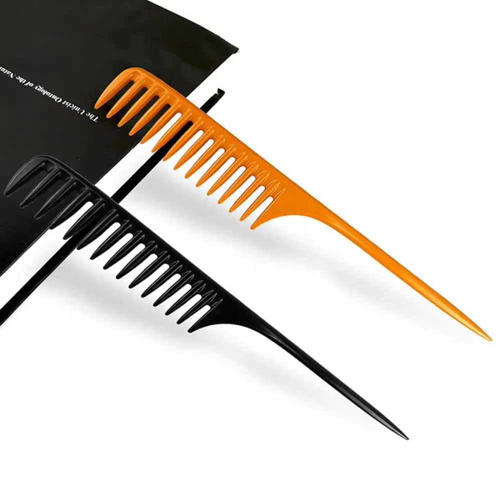 

Thickened Super-large Pitch Tip-tail Hairdressing Comb Anti-static Long Lifespan Plastic Sharp-tailed Large Tooth Comb