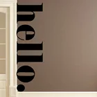 Большая Hello Наклейка на стену с цитатами художественная виниловая для детской комнаты украшение спальни Декор настенная наклейка s обои