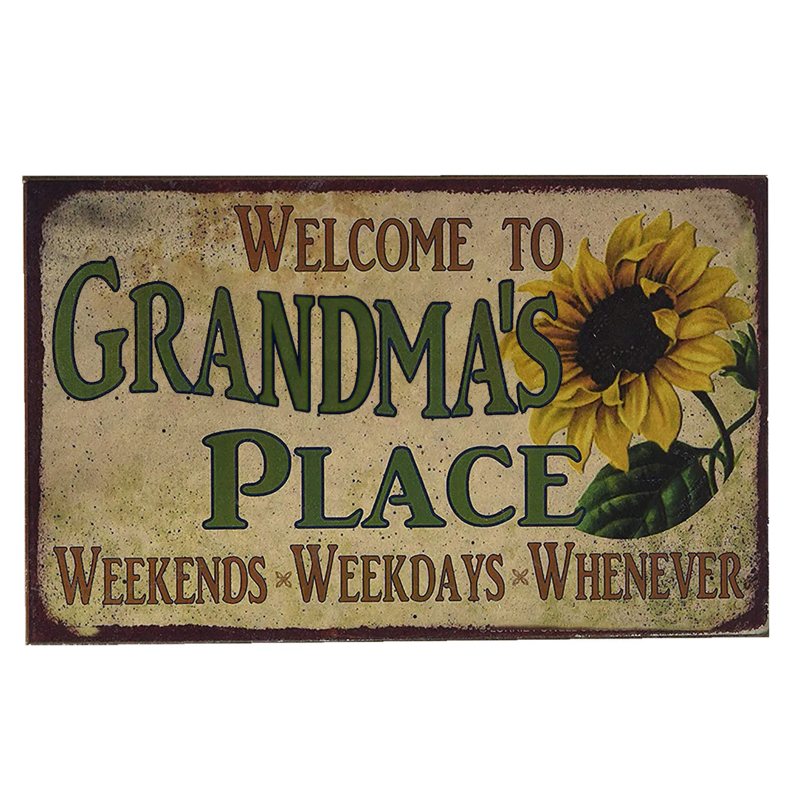 Retro Style Signage Sogan Wall Sign Wrought Iron Decoration Home Room Kitchen Decorative Board Plaques Dropshipping | Дом и сад