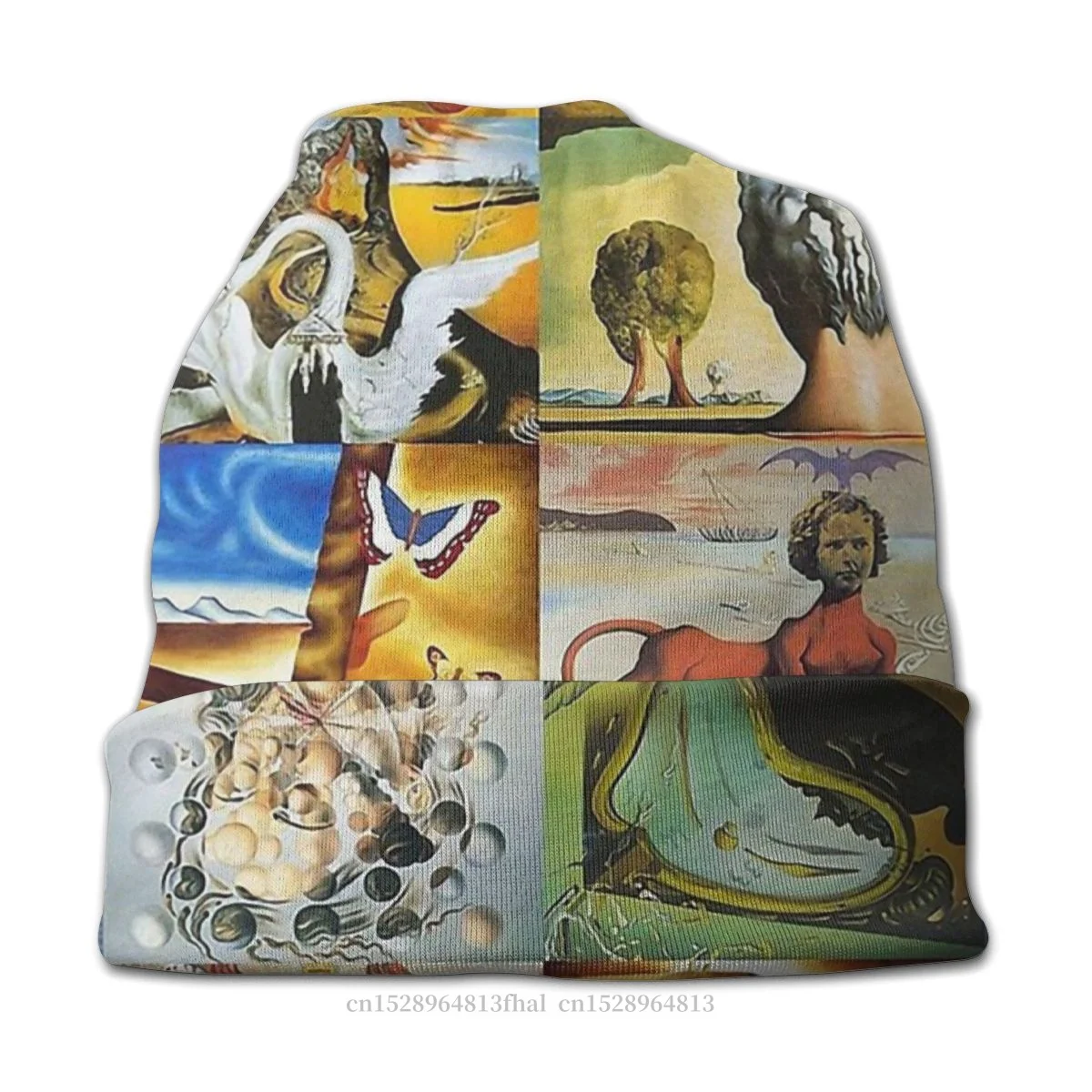 Вязаная шапка с искусство уличная шапочки для Для мужчин женщин &quotСальвадор