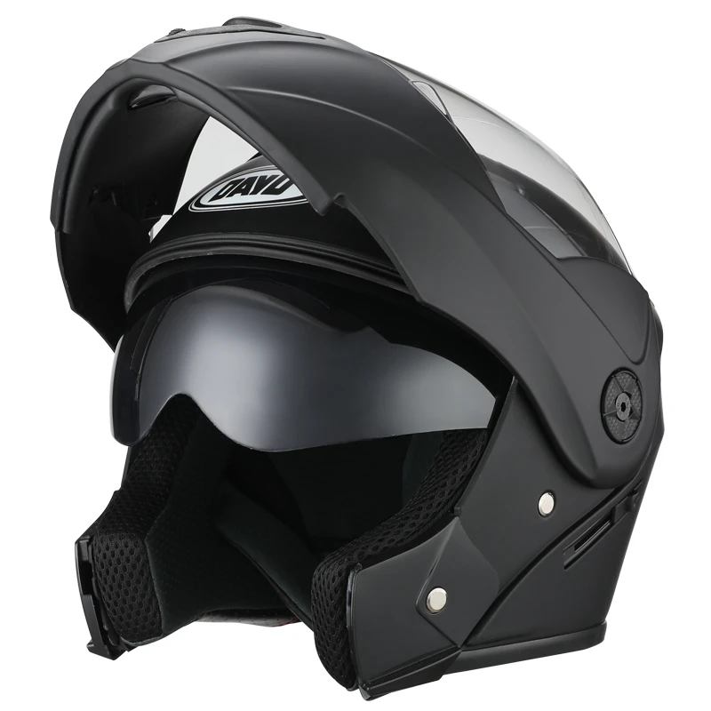 

Мотоциклетный шлем DOT Flip up, мото-Кросс-гонки, модульные двойные линзы, полнолицевой шлем, мото S M L kask cascos, 2020