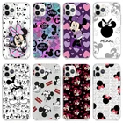 Прозрачный чехол для телефона с рисунком Микки Мауса Для Apple iPhone 12 11 Pro Max mini XS Max XR X 8 7 6 6S Plus 5S SE 2020