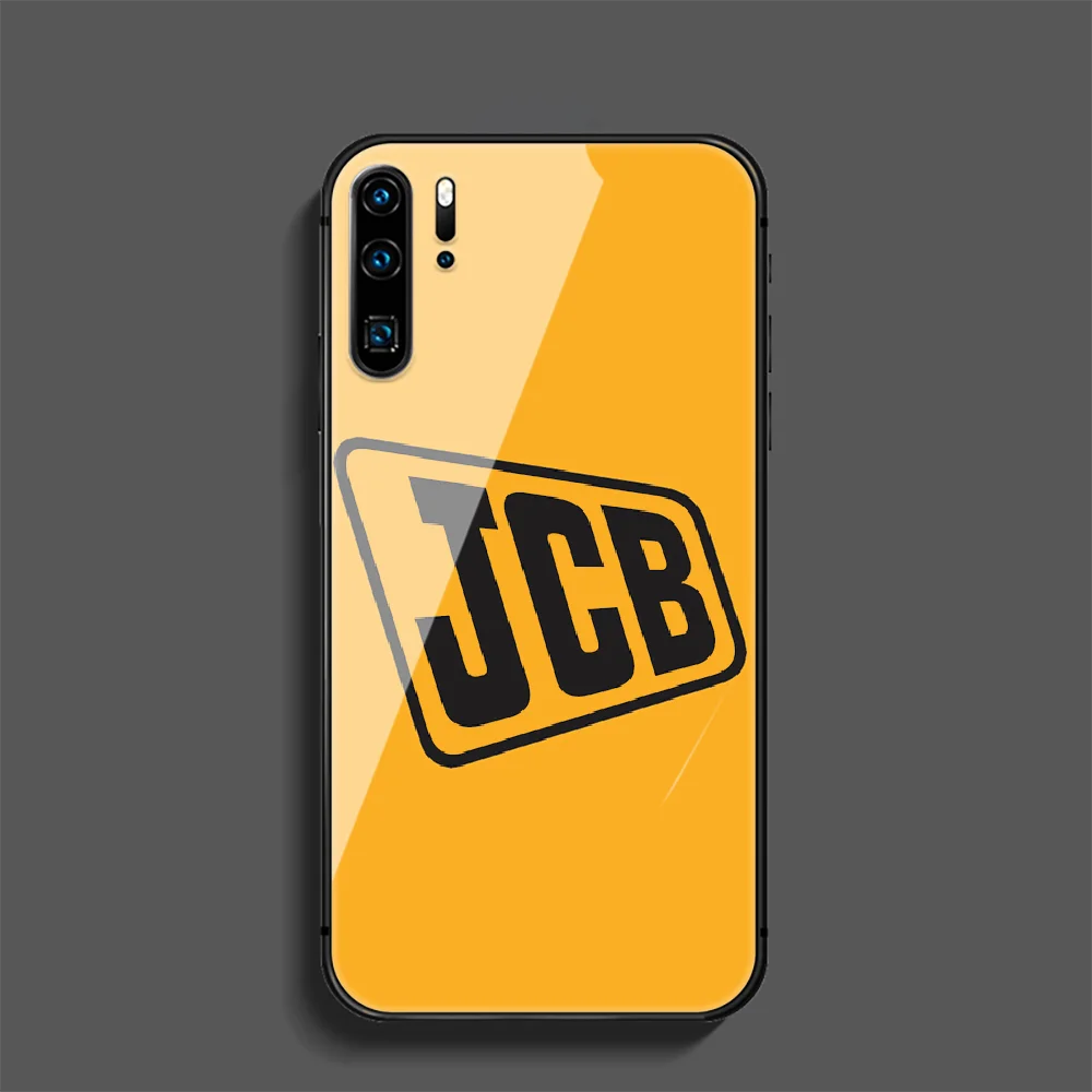 

JCB Phone Tempered Glass Case Cover For Huawei Mate P 10 20 30 40 Lite Pro Smart Z 2019 Black Cell Trend Soft