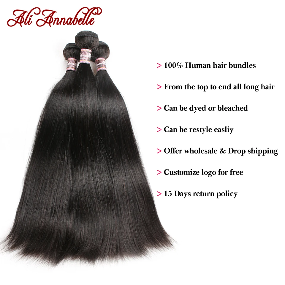 Прямые перуанские пряди из человеческих волос с двойным нарисованным рисунком