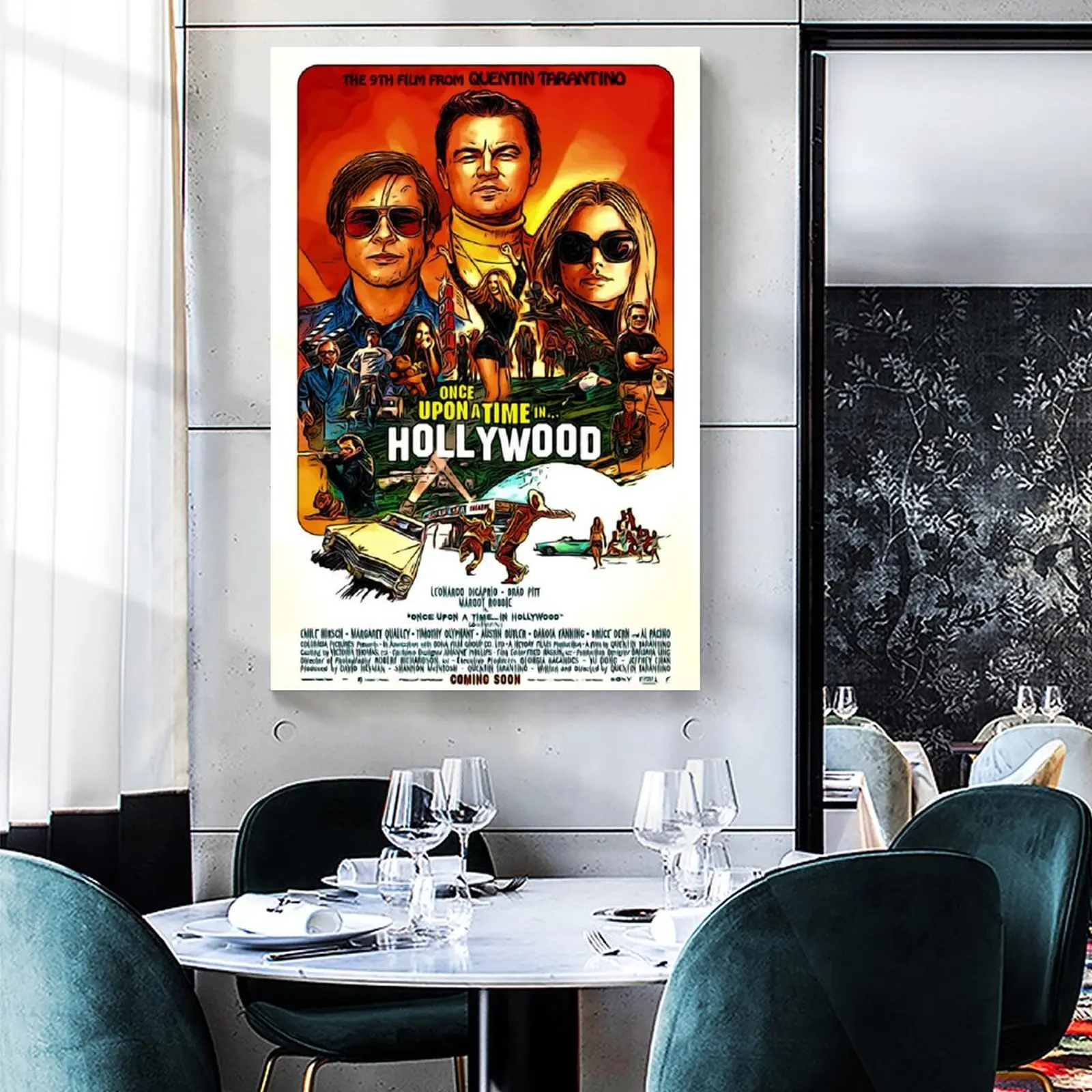 1 холщовый художественный плакат Time in Hollywood настенный принт современные