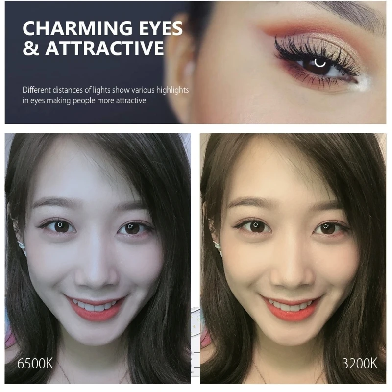 12 см USB затемнения светодиодный селфи кольцо лампы и Настольный держатель для