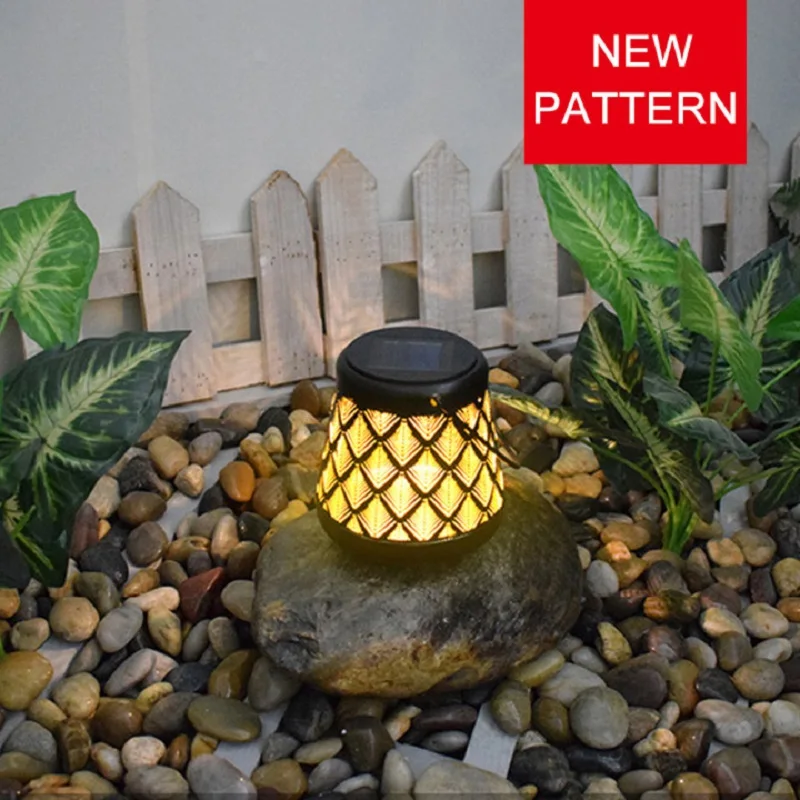 

Outdoor Solar Watering Can Ornament Lamp Garden Art Light Decoration Hollow-out Iron Shower LED Lights String Garden Decorations