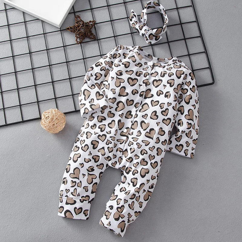 

Baby Rompers Boys Girls Jumpsuit Cotton Spring and Autumn Fashion Clothes Newborn Set Infant Toddler Printing Bodysuits