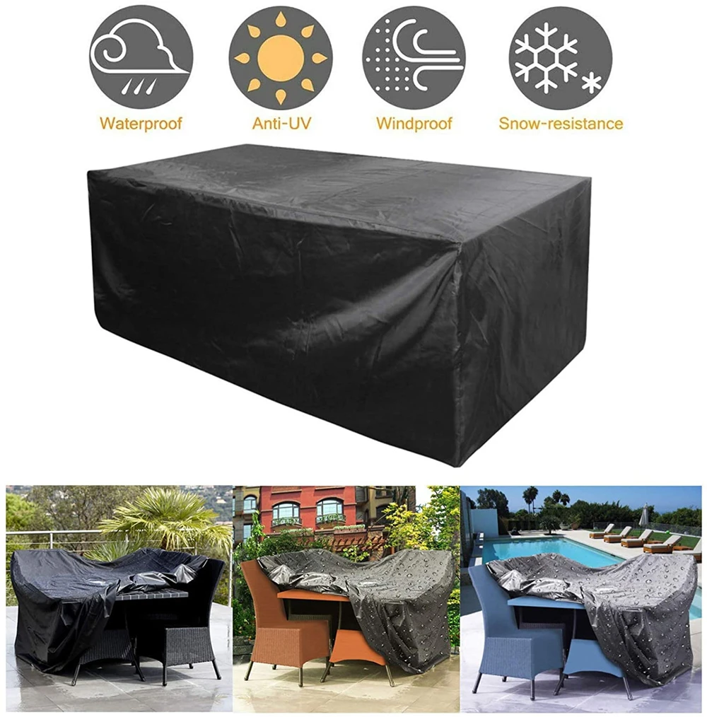 

75 Size Outdoor Garden Furniture Cover Waterproof Dustproof Terrace Table Chair Sofa Sun Protection Cover Oxford Cloth