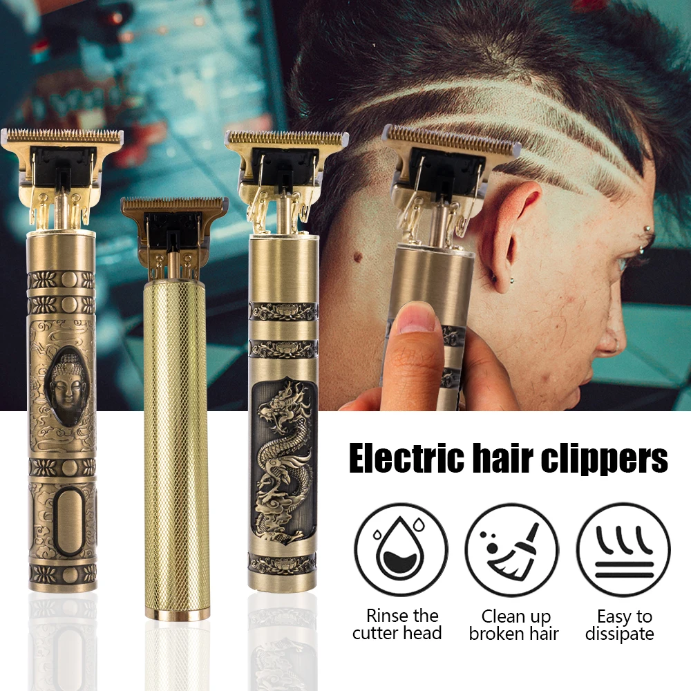

Hair Clipper Scissor 2/1pcs Professional Hair Cutting Machine Hair Beard Trimmer For Men Barber Shop Electric Shaver T-Outliner