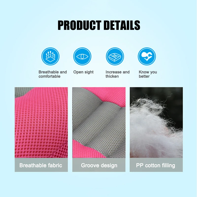 

Car Heightening And Thickening Cushion Non-Slip Mesh Breathable Relieve Waist Pain For Driving VJ-Drop