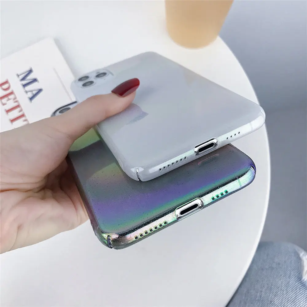 KJOEW капли воды цветной градиентный телефонный чехол для iPhone 11 Pro Max X XS XR Xs 6 6s 7 8 Plus