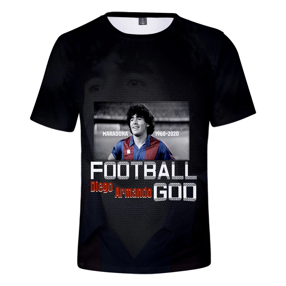 

Men's and women's T-shirt loose casual Diego Armando top XXS-4XL2021 new 3D color summer print seventeen short unisex China