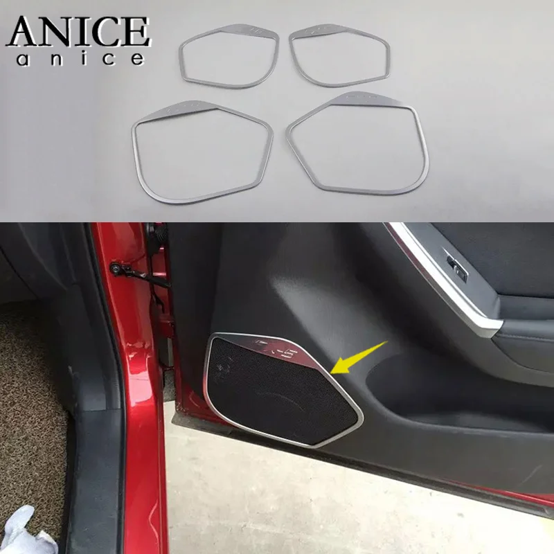 Подходит для Mazda CX-5 CX5 2013-2016 4 шт. хромированная крышка динамика двери звуковая
