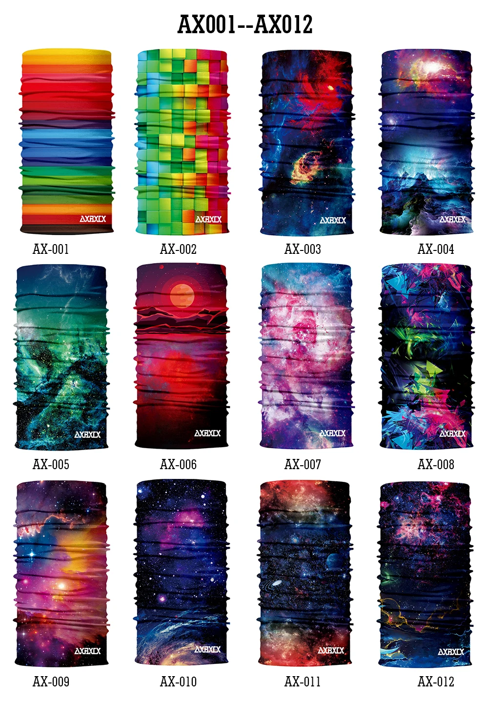 Бесшовная Бандана Вселенная Галактика Балаклава волшебное лицо шея гетры маска