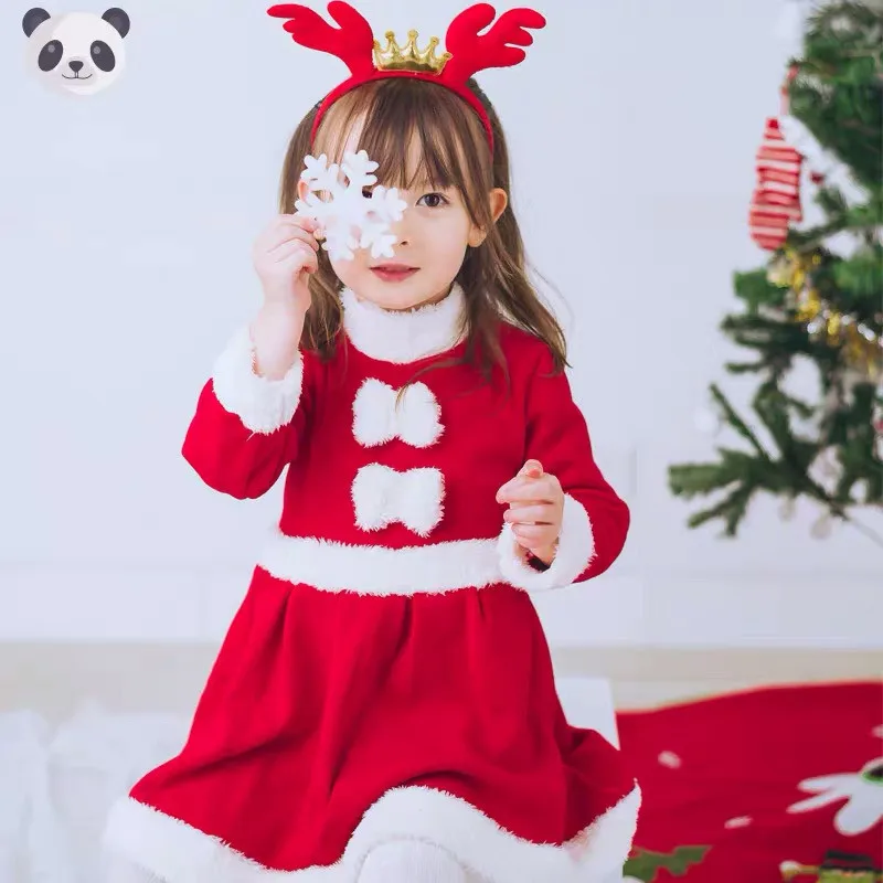 Одежда для маленьких мальчиков и девочек одежда рождественской вечеринки