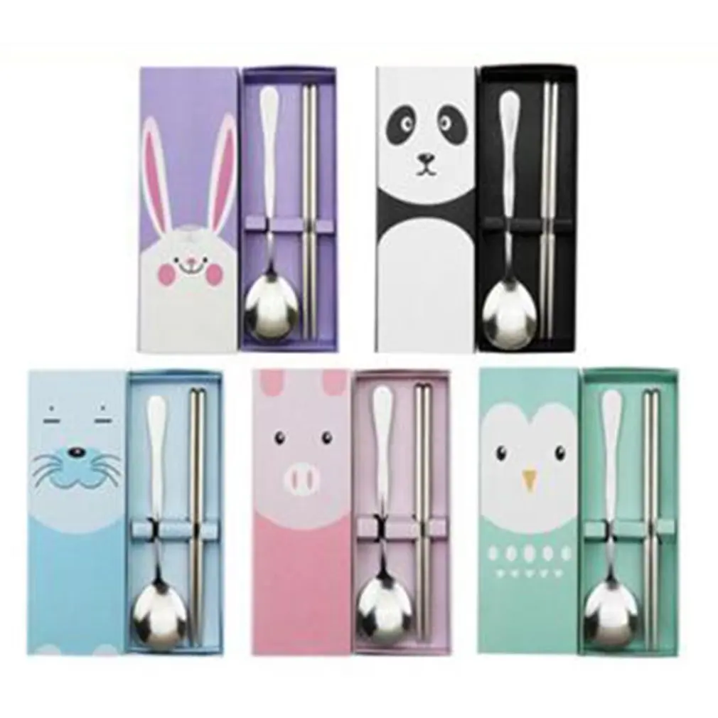 2 шт./компл. практичный дизайн Нержавеющая сталь для детей и взрослых ложка