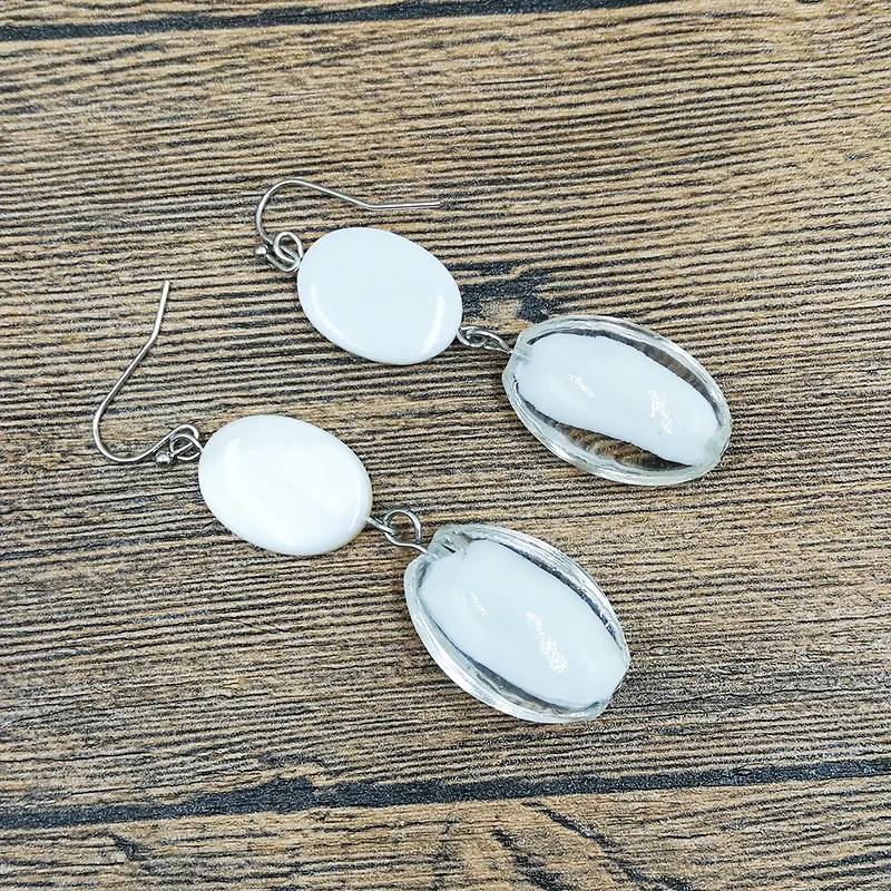 Новинка модные поделки женские ракушки глазурь бутик висячие украшения серьги с