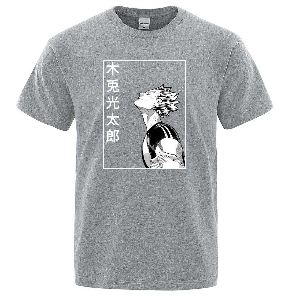 

Fashion Casual T Shirt Male Bokuto Koutarou Comics Jujutsu Kaisen Print Tee Cool Comfortable T-Shirt Vogue Crewneck Men Tshirts