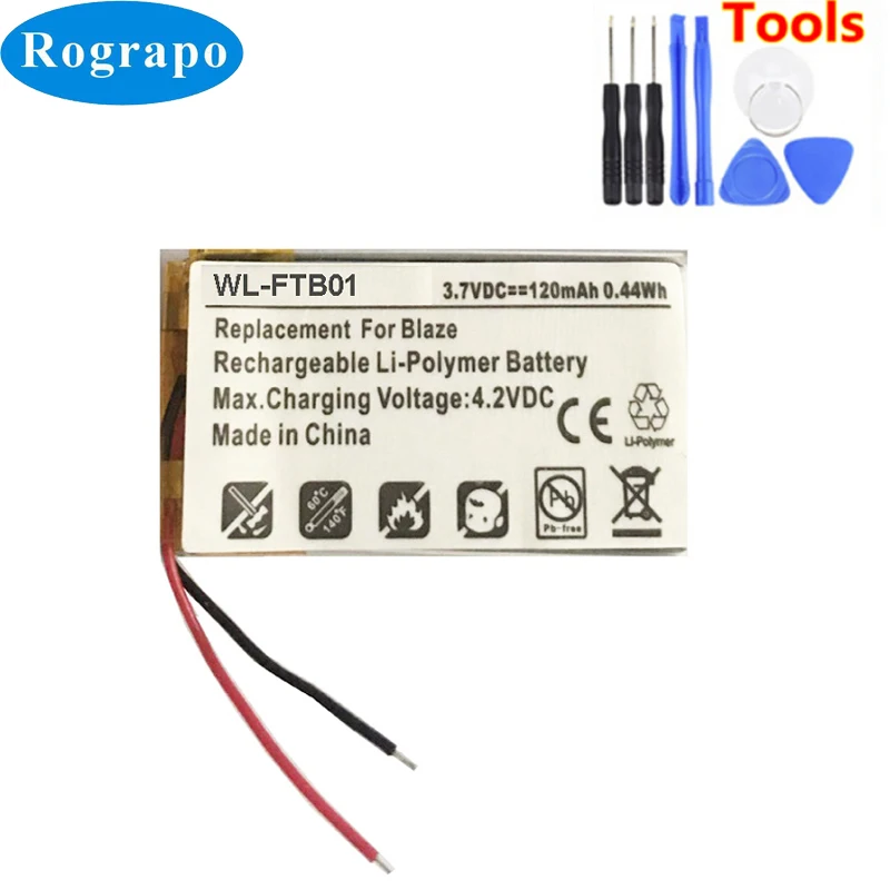 

New 3.7V 120mAh Li-Polymer LSSP321830 Replacement Battery For Fitbit Blaze Accumulator 2-wire