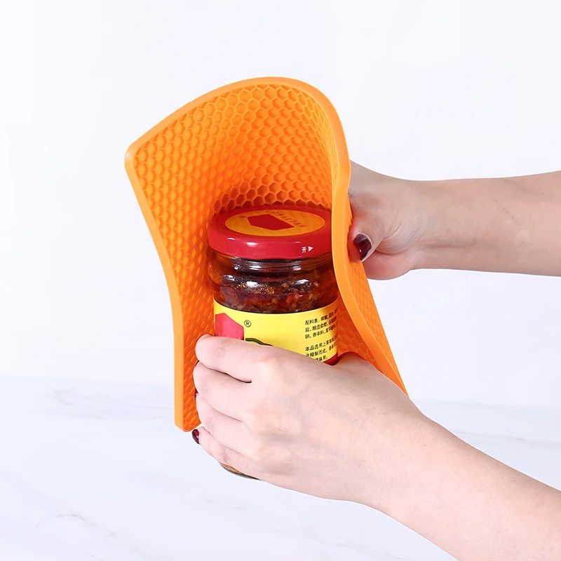 

Creative Silicone Square Table Mat Placemat Heat Resistant Coaster Kitchen Supplies Tableware Solid Color Thicken Pot Holder Pad
