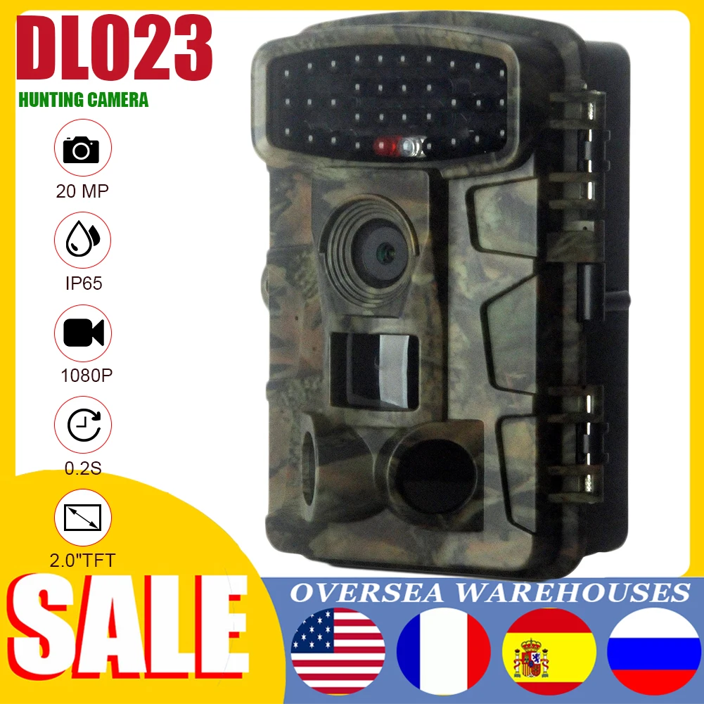 

Trail Camera DL023 20MP 1080P Waterproof Outdoor Wildlife Monitoring Camera Home Security Surveillance Night Vision Camera