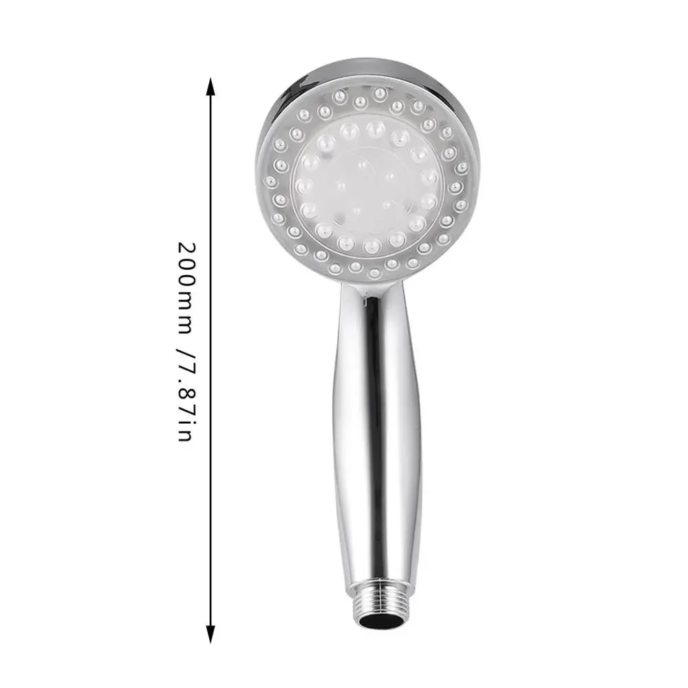 

3/7 Color Changing LED Anion Spa Shower Head Temperature Control Bathroom High Pressure Water Saving Hand Shower head